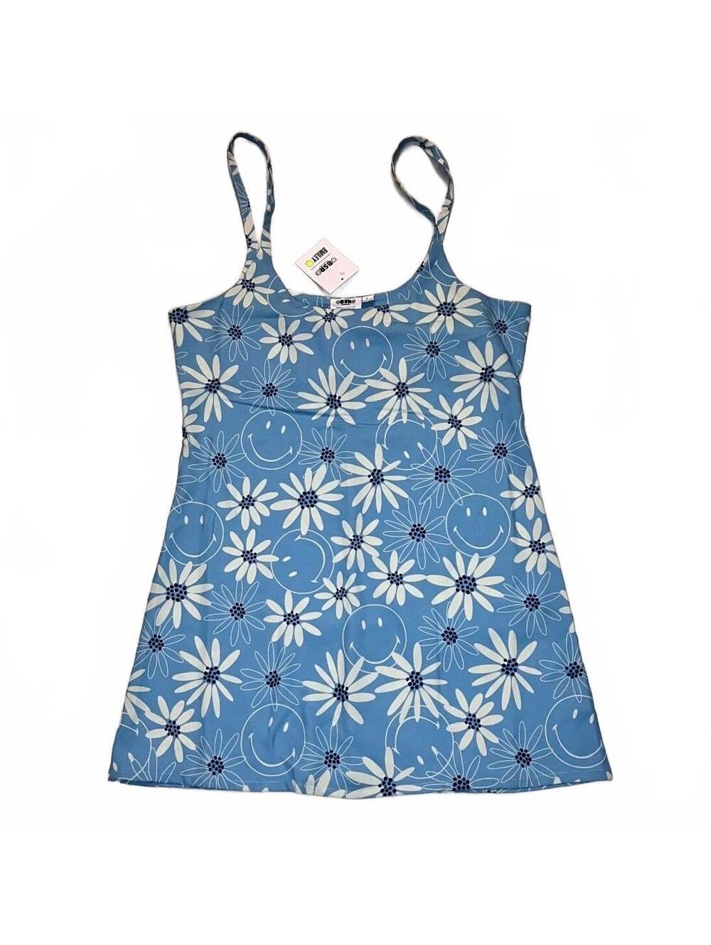 Dolls Kill BSR by Samii Ryan Smiley Daisy Floral Mini Dress L NWT